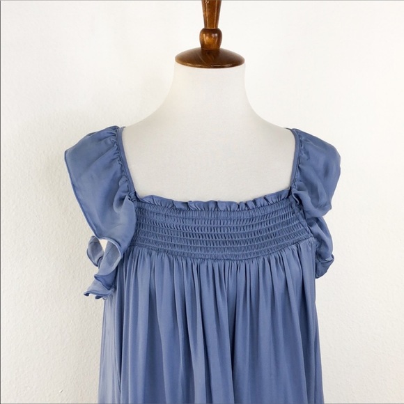 NWT Free People Want Your Love Slip in Vintage Blue - Picture 4 of 13